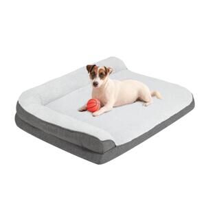 🛏️Orthopedic L-Shaped Dog Bed – Small Dogs, Soft, Nonskid, Washable🛏️